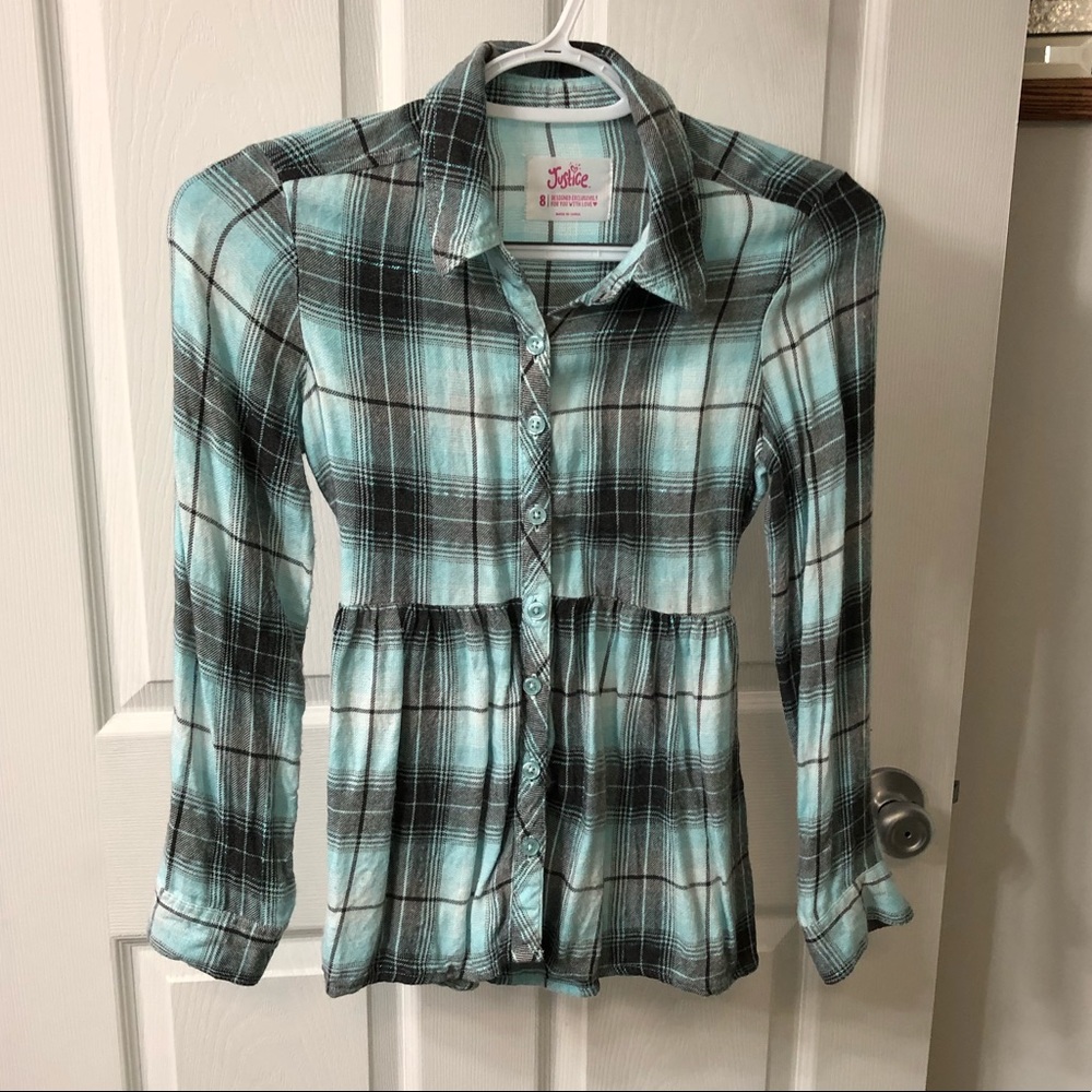 Plaid long sleeve shirt